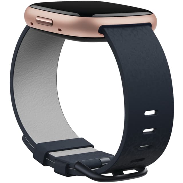 Versa 3/4,Sense/2 Vegan Leather Band Indigo L - Elgiganten