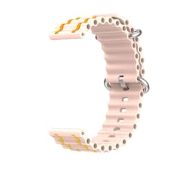 Klokkebånd silikon Rosa 22 mm