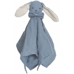 Teddykompaniet Diinglisar, snusteppe, kanin, Muslin blå