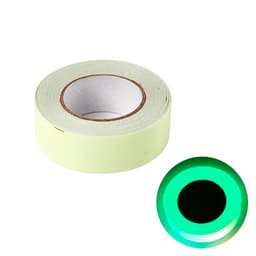 Fluorescerende tape til boligdekorationer Advarsel Grøn 1 cm/3 m