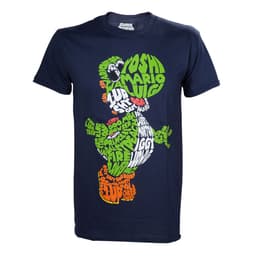 T-shirt Nintendo - Yoshi word play tema svart (M)