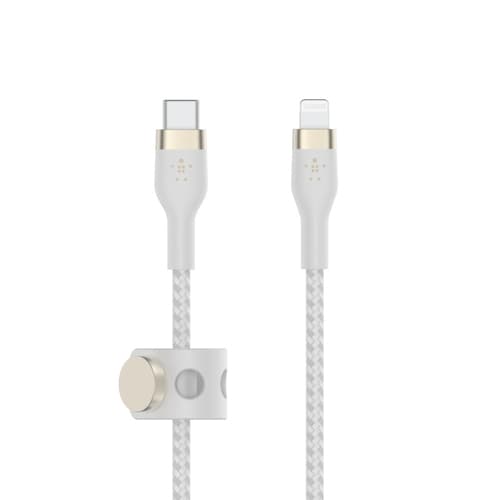 Belkin CAA011BT2MWH, 2 m, USB C, USB C/Lightning, Vit