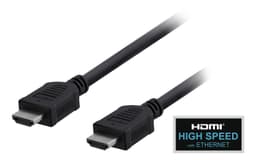 EPZI HDMI kabel, HDMI High Speed with Ethernet, 4K, 1m, svart