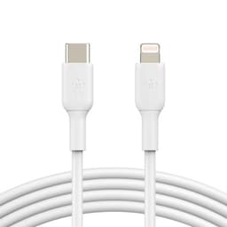 Belkin CAA003BT1MWH, 1 m, Lightning, USB C, Hankoppling, Hankoppling,