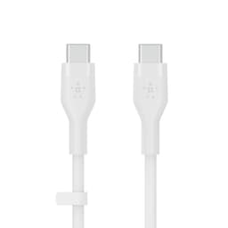 Belkin BOOST↑CHARGE Flex, 2 m, USB C, USB C, USB 2.0, Hvid