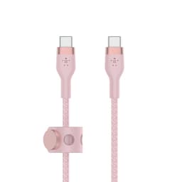 Belkin BOOST↑CHARGE PRO Flex, 2 m, USB C, USB C, USB 2.0, Rosa