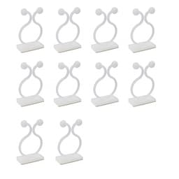 Kabelklämma/Växtklämma Vit 10 styck