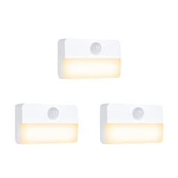 LED bevegelsessensor nattlys 3-pak Varm hvit