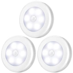 LED-liiketunnistin yövalo 6000K 3 kpl