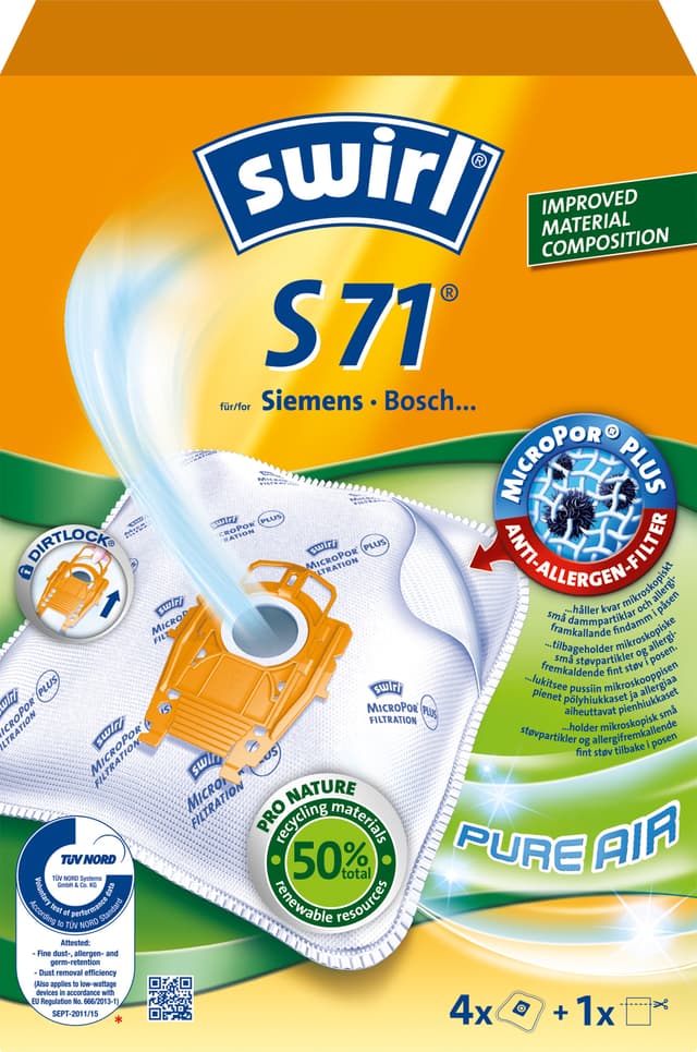 Dammsugarpåsar S71 OBS 3X4ST 3ST DFP