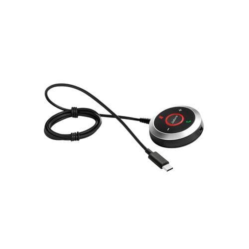Jabra Evolve 40 Link MS, Lyd, Koblet med ledninger (ikke trådløs), Trykknapper, Sort