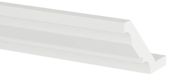 Epoq Topplist 220 cm fasettslipt (Classic White)