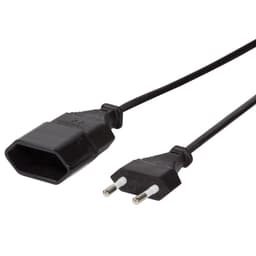 Forlengelseskabel Gravet Euro Black 3m