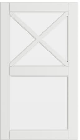 Epoq Heritage Mansion vitrinedør helglass til kjøkken 40x70 (Classic white)
