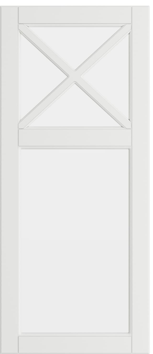 Epoq Heritage Mansion vitrinedør helglass til kjøkken 40x92 (klassisk hvit)