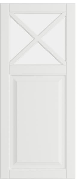 Epoq Heritage Mansion vitrinelåge, halvglas 40x92 til køkken (Classic White)