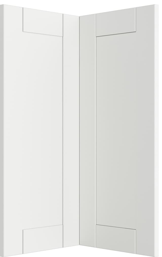 Epoq Shaker Classic White luckpar bänkhörn till köket
