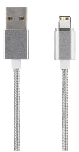 EPZI-magneettinen USB-synkronointi- / laturikaapeli, LightningConnector, USB 2.0.1m, hopea