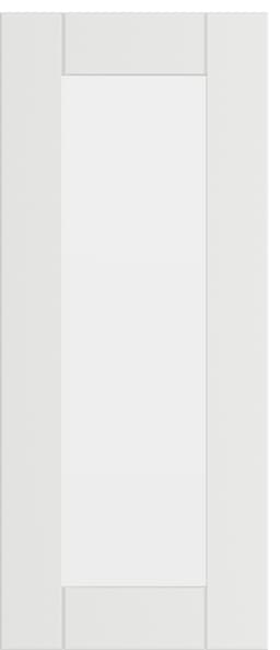 Shaker Classic White vitrinedør til kjøkken 30x70