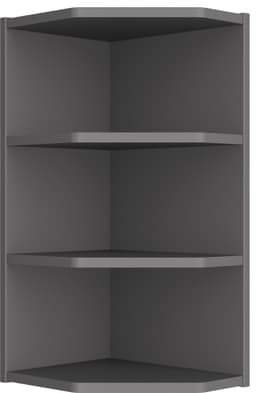 Epoq Päätyhylly seinäkaapille 70 (Trend Graphite)