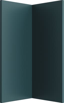 Trend Emerald Green Pariovi alakaappi kulma keittiöön