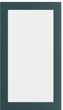 Epoq Trend Emerald Green skapdør i glass til kjøkken 40x70 (emeraldgrønn)