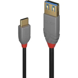 LINDY 36895 USB Adapterkabel 0.15 m Svart