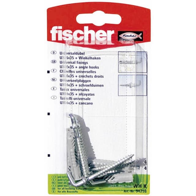 Fischer UX 6 x 35 WH K Universalplugg 35 mm 6 mm 94258