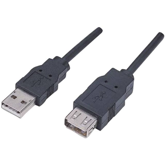 Manhattan USB-kabel USB 2.0 USB-A-hanstik,