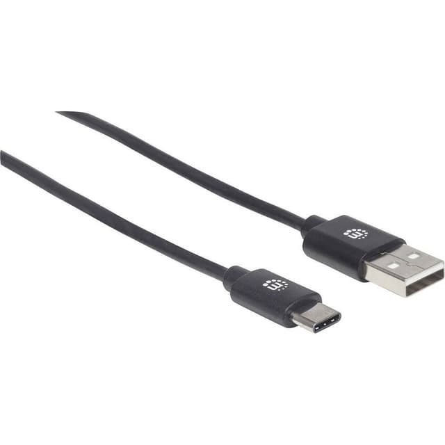 Manhattan USB-kabel USB 2.0 USB-A-hanstik, USB-Cstik
