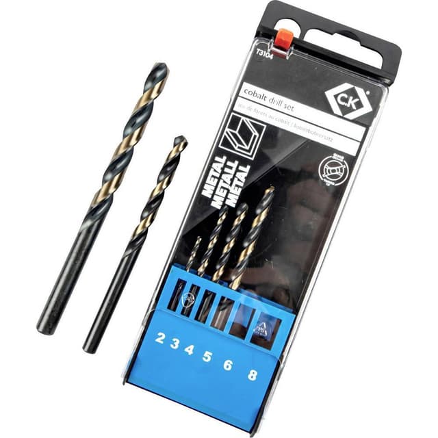 C.K. T3104 Multiborr 6 delar 2 mm, 3 mm, 4 mm, 5 mm, 6