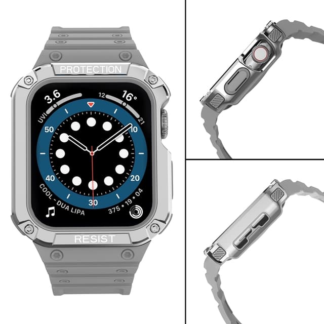 INF Kellon ranneke PC/TPU Musta  Apple Watch 1-7 Gen 42/44/45 mm Monivärinen Apple Watch 1-7 Gen 42/44/45 mm