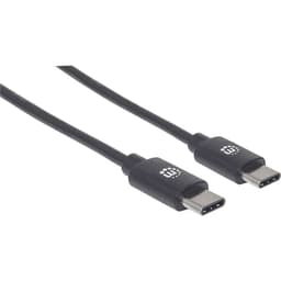 Manhattan USB-kabel USB 2.0 USB-Cstik 0.50 m Sort