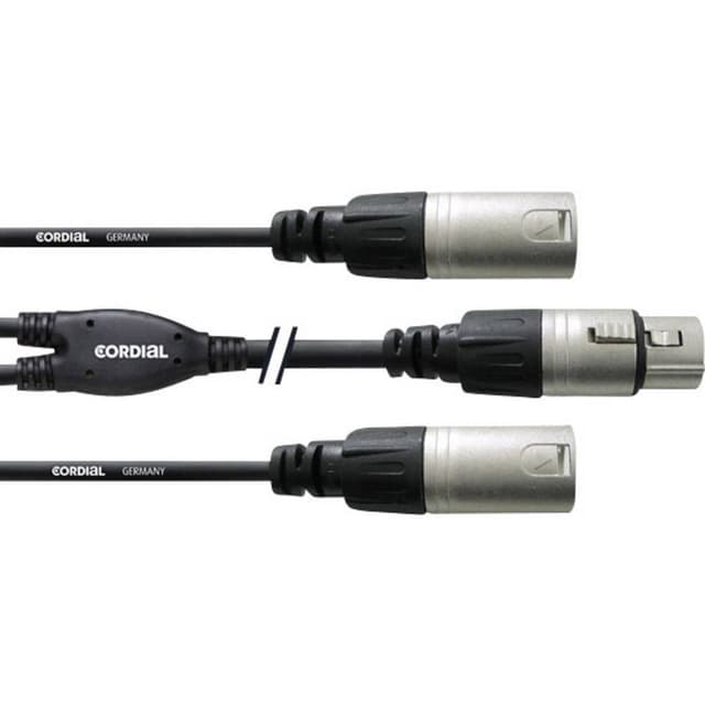 Cordial CFY0.3FMM XLR Adapterkabel [2x XLR-hankontakt -
