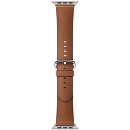 Apple Watch rem 42 mm klassisk læderrem - brun