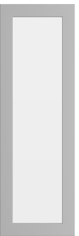 Epoq Trend Light Grey skapdør i glass til kjøkken 30x92 cm (lys grå)