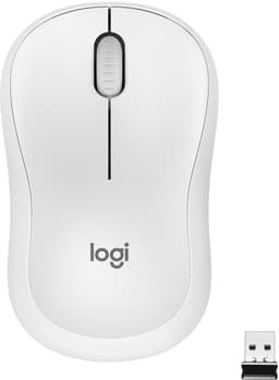 Logitech M220 Silent trådlös mus (vit)