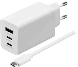 Sandstrøm 65W 3-i-1 GaN laddare med kabel