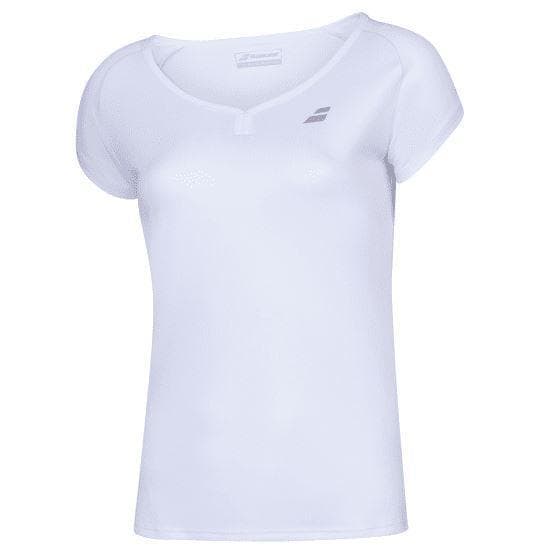 Babolat Play Cap Sleeve Top, Padel- och tennis T-shirt dam Vit L
