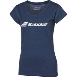 Babolat Exercise Tee Blue, Padel- og tennis T-skjorte dame L