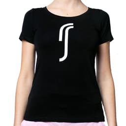 RS Classic T-Shirt Women 2 Colo, Naisten padel ja tennis T-paita Musta M