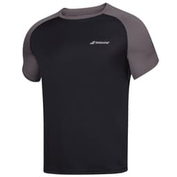 Babolat Play Crew Neck Tee, Padel- og tennis T-skjorte herre Sort lær M