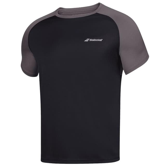 Babolat Play Crew Neck Tee, Padel- og tennis T-skjorte herre Sort lær M
