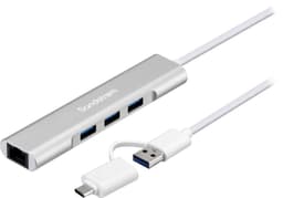 Sandstrøm USB 3.0 hubb
