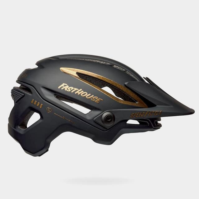 Bell Sixer MIPS Matte/Gloss Black/Gold Fasthouse, Cykelhjälm Svart S