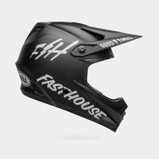 Bell Full-9 Fusion MIPS Fasthouse Matte Black/White, Cykelhjälm Svart S