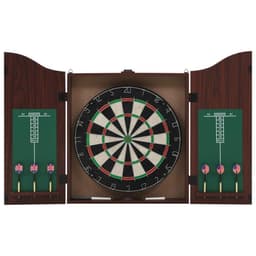vidaXL Professionell darttavla sisal med skåp och 6 pilar