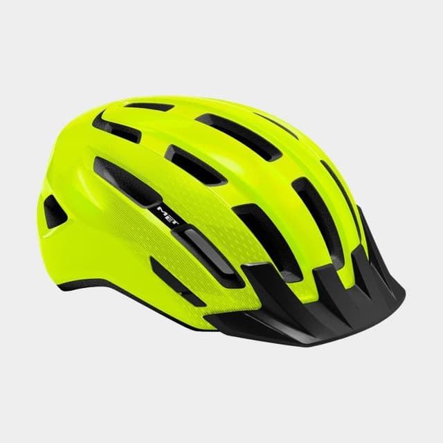 Met Downtown Safety Yellow/Glossy, Cykelhjälm Gul M