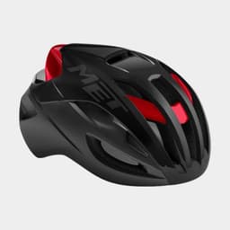 Met Rivale Black Red/Matt Glossy, Cykelhjälm Svart Large