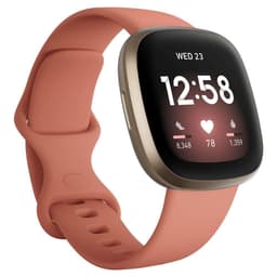 Fitbit Versa 3, Pulsklockor Pink Clay/Soft Gold